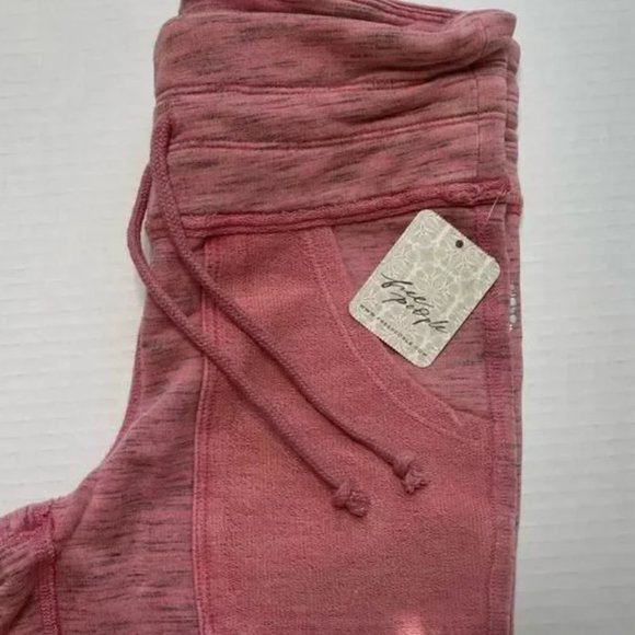 Free People Legging Kyoto in Rose NWT XS drawstring jogger w pockets - Picture 5 of 6